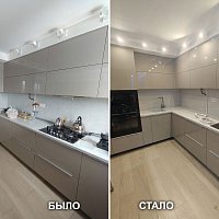 Замена столешницы и фартука. ул Пехотинцев, 9.