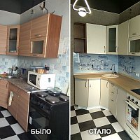 Обновление кухонного гарнитура. ул.Энергостроителей, 6.